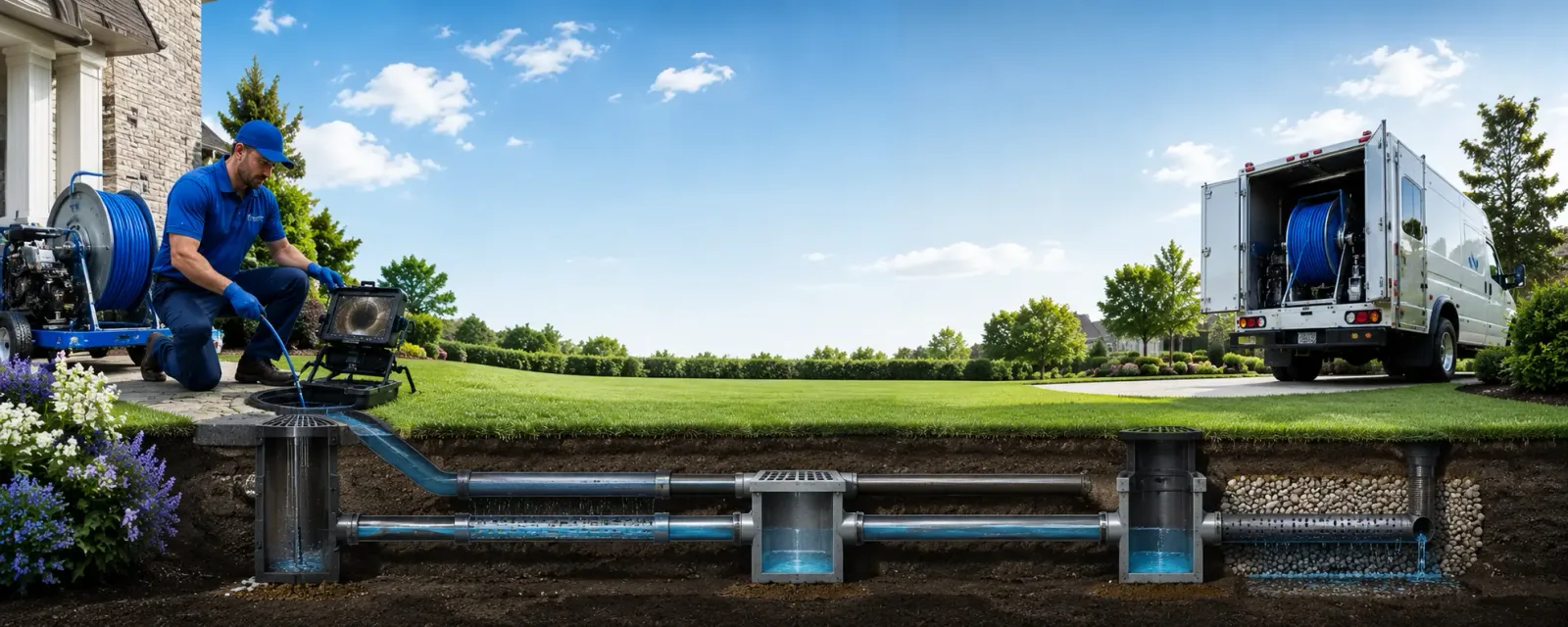 Outdoor drain cleaning information for Dallas, NC